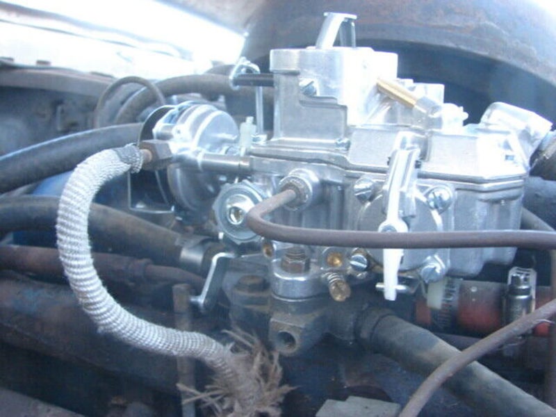 HENKYO Autolite 1100 1 Barrel Carburetor Fit 1963 to 1968 Ford Mustang Falcon Comet straight six cylinder 170 & 200 CID engines hot air choke works with automatic and manual transmissions - Image 4